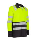 Polera polo híbrida bicolor reflectante para hombre - Imagen 2