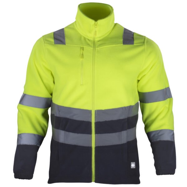 Micropolar bicolor de alta visibilidad clase 2 para hombre