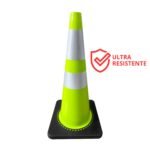 Cono vial Resistor verde con base negra