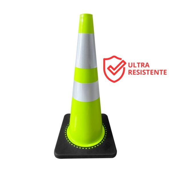 Cono vial Resistor verde con base negra
