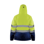 Parka Siberia Nebraska S10 para mujer azul y amarillo - Imagen 2