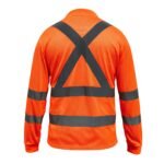Polera Kumen de alta visibilidad naranja manga larga - Imagen 2