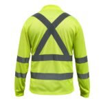 Polera Kumen de alta visibilidad amarilla manga larga - Imagen 2