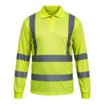 Polera Kumen de alta visibilidad amarilla manga larga
