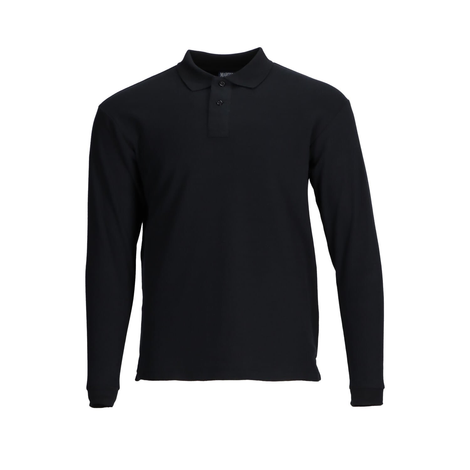 210513_1.jpg Polera piqué Maritex para hombre manga larga 60/40 - Imagen 1