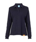 Polera polo Texora para mujer manga larga 80/20