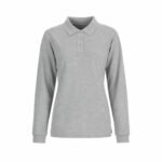 Polera piqué Maritex para mujer manga larga 80/20 - Imagen 3
