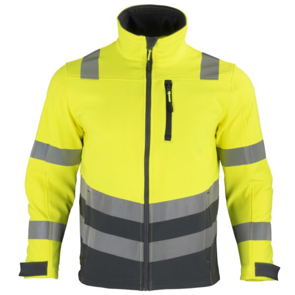 Chaqueta softshell de alta visibilidad para hombre