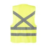 Chaleco reflectante supervisor amarillo Kumen - Imagen 3