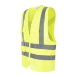 Chaleco reflectante supervisor amarillo Kumen - Imagen 2