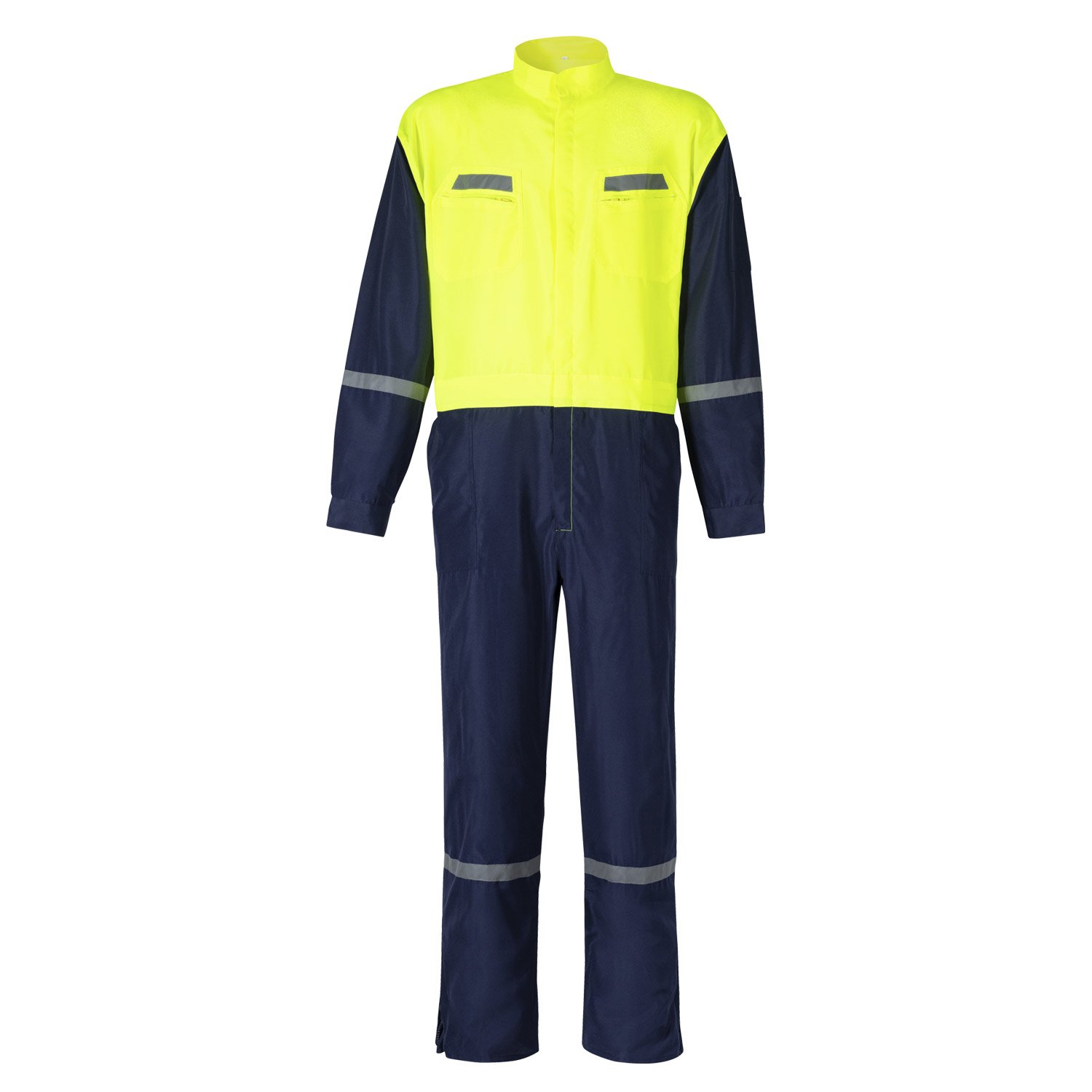 648693-BUZO-BICOLOR-AMARI-AZUL-POPLIN-1.jpg Buzo piloto Kumen reflectante azul y amarillo - Imagen 1