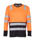 Polera híbrida bicolor reflectante para hombre manga larga - Imagen 4