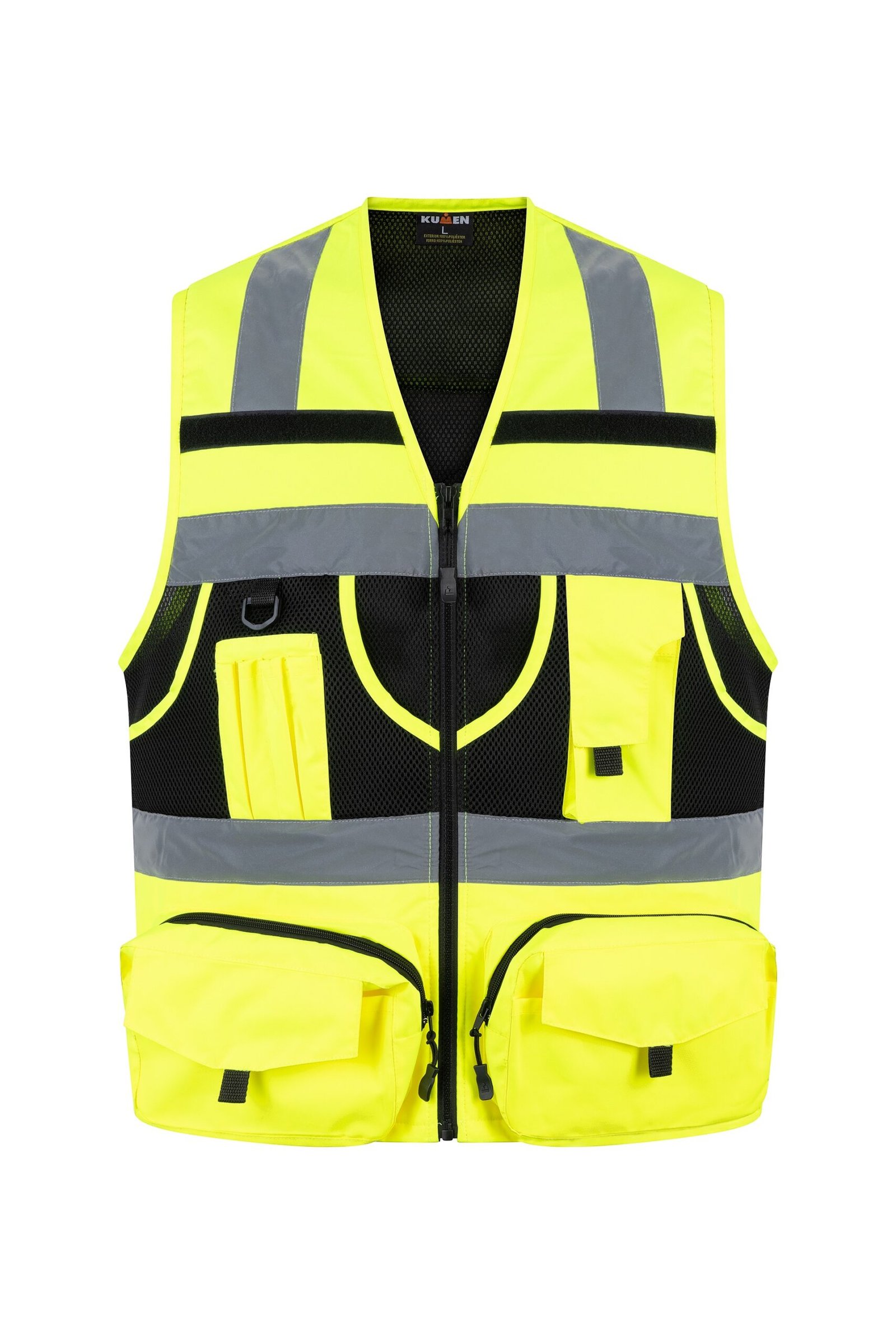 814674-CHALECO_GEOPLUS_AMARILLO-1.jpg Chaleco geólogo minero Kumen amarillo - Imagen 1