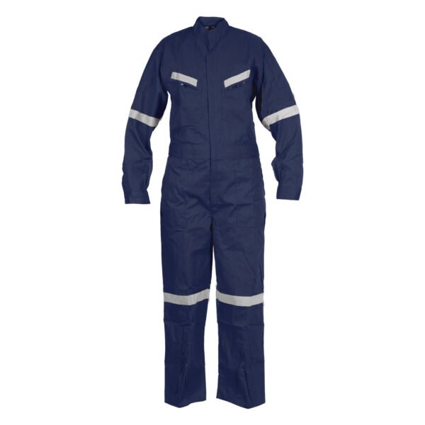 Buzo piloto Kumen de gabardina de algodón azul