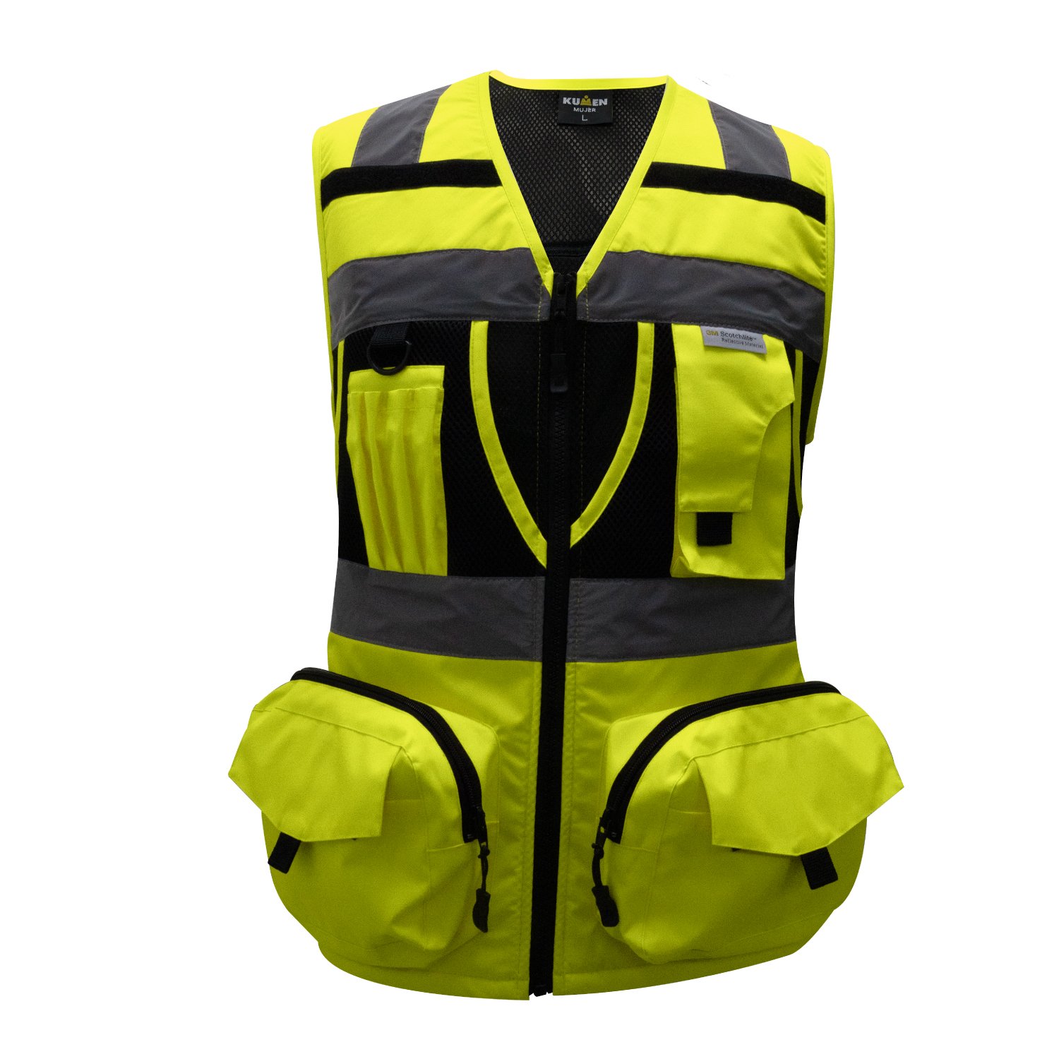 968255-geoplus-amarillo-mujer-1.jpg Chaleco geólogo minero Kumen para mujer amarillo - Imagen 1