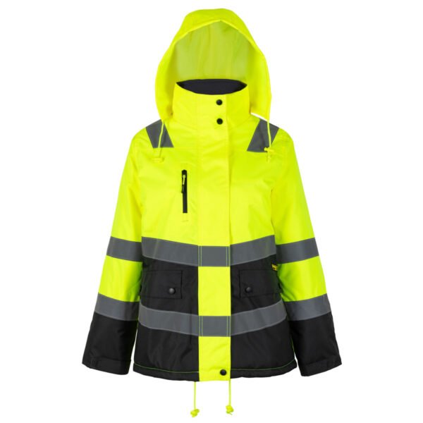 Parka térmica de alta visibilidad para mujer