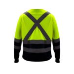 Polera Kumen Cooldry de cuello redondo bicolor amarillo - Imagen 2