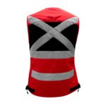Chaleco geólogo minero Kumen para mujer rojo - Imagen 2