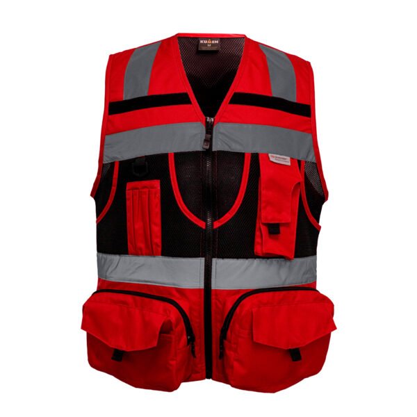 Chaleco geólogo minero Kumen rojo