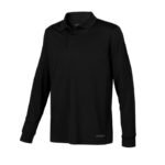 Polera piqué Cooldry negra Kumen - Imagen 2