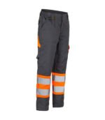 Pantalón bicolor de alta visibilidad clase 1 para hombre