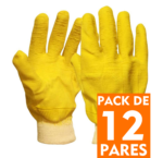 Guante de caucho natural y puño corto Eurogloves