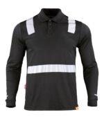 Polera polo híbrida reflectante para hombre manga larga - Imagen 4